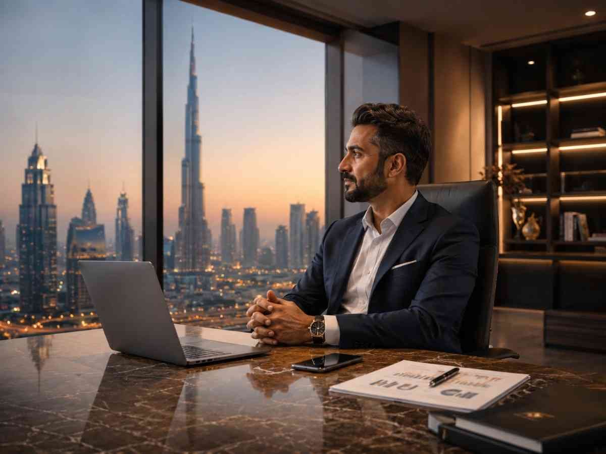 Recruitment agency leader in Dubai preparing for an SEO strategy call