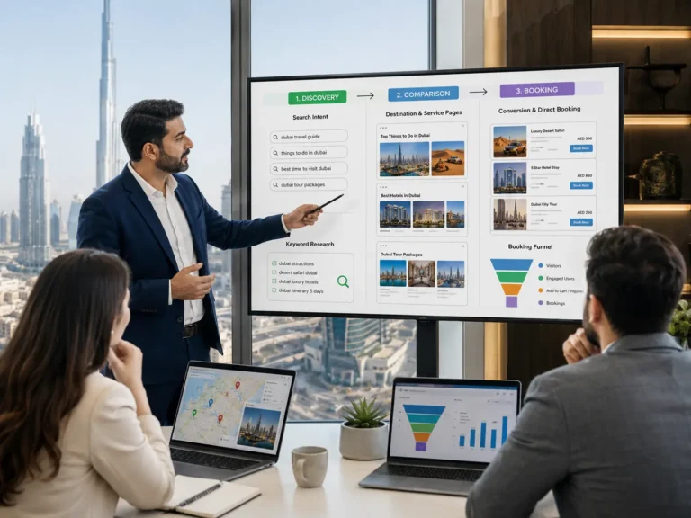 Dubai travel SEO strategy presentation