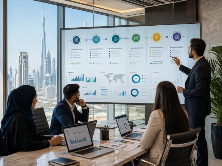 Step-by-step travel SEO process meeting