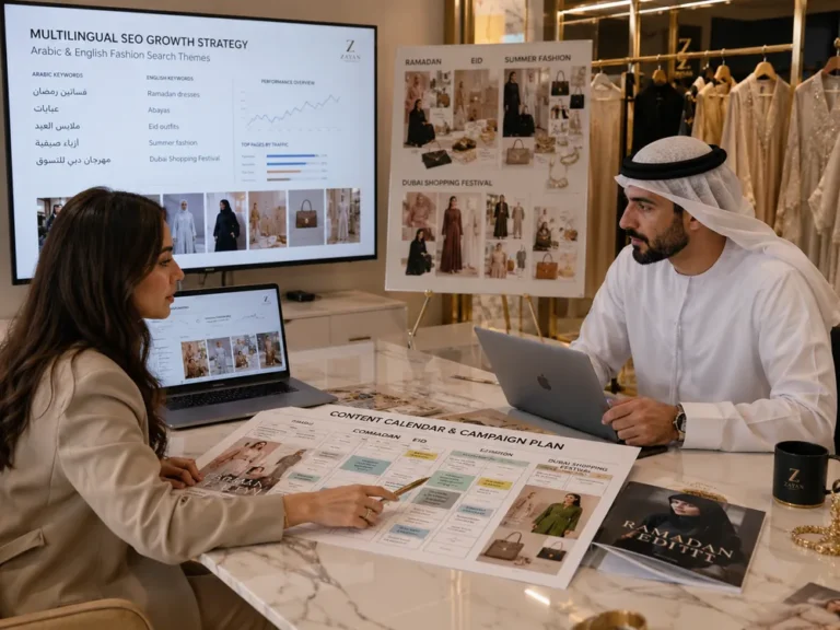 Fashion ecommerce technical SEO dashboard