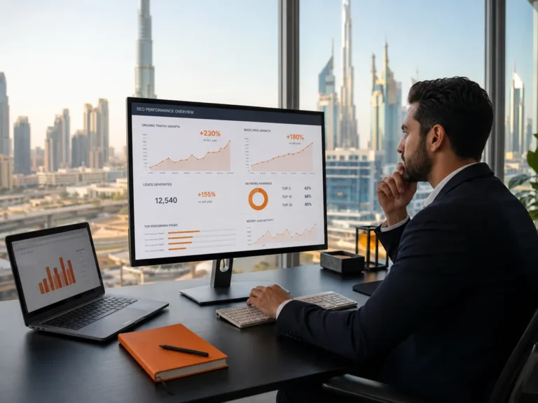 SEO performance growth dashboard