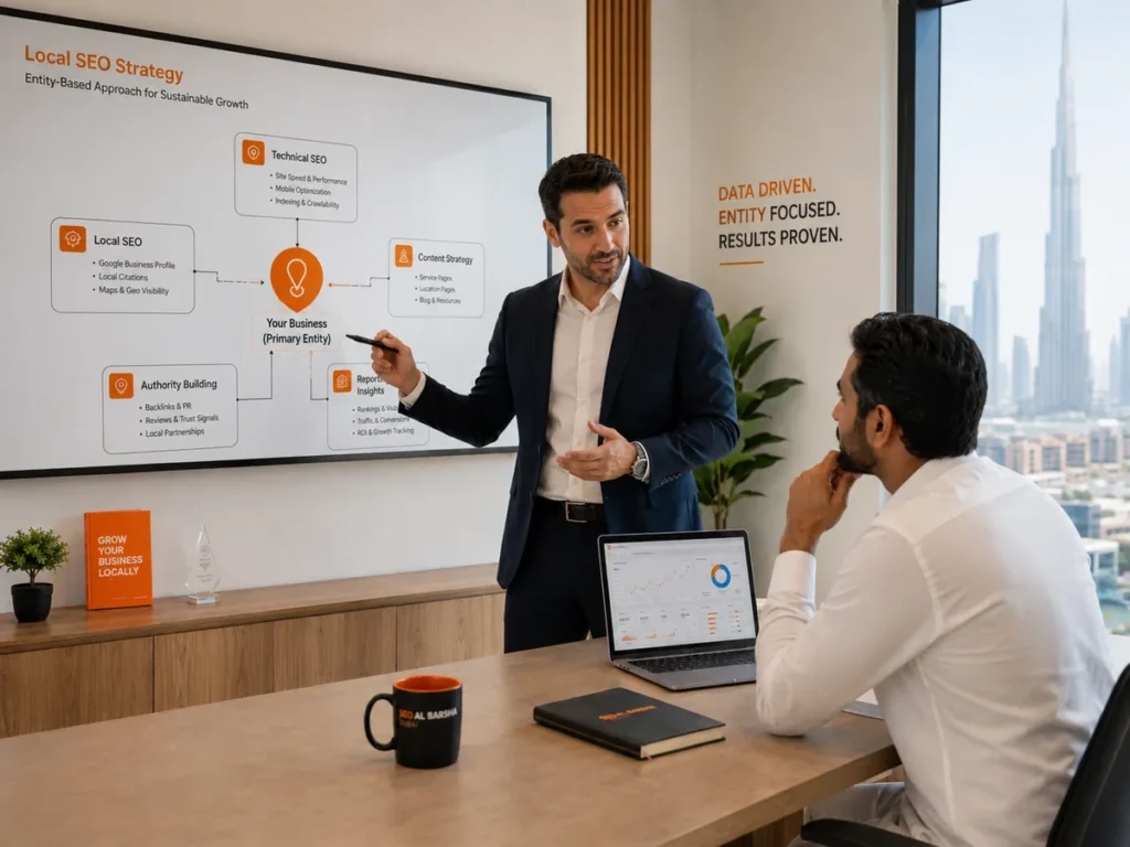 Entity-based SEO strategy presentation